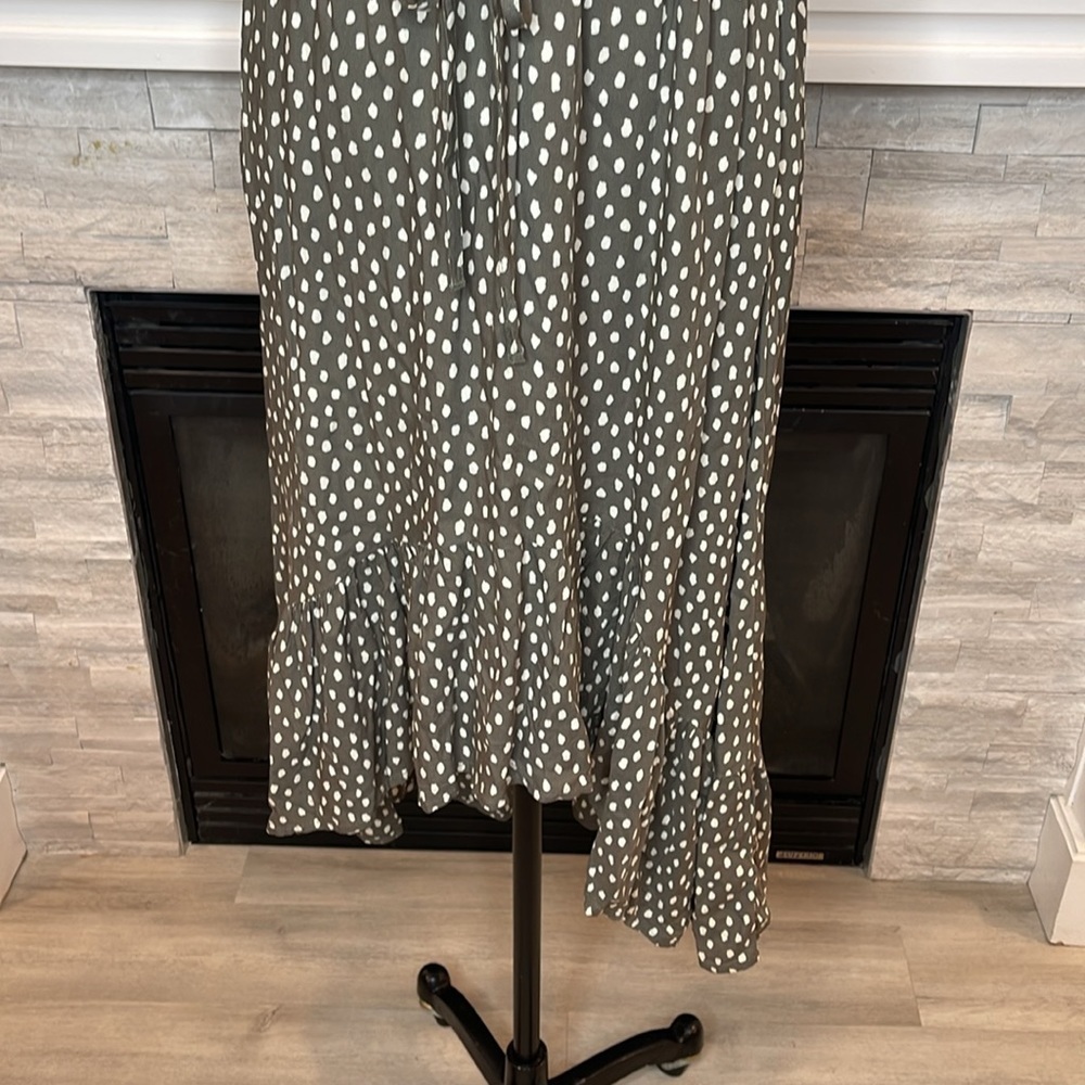 NWT Style & Co Polka Dot Waist Tie Hi Low Dress Size Medium - Picture 6 of 7